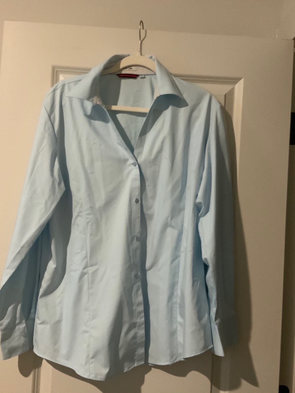 Men's Light Blue Dress Shirt – Classic Spread Collar